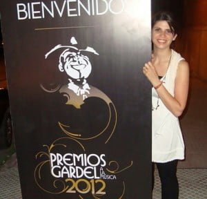 Cubriendo los Premios Gardel en la Usina del Arte (2012)                               